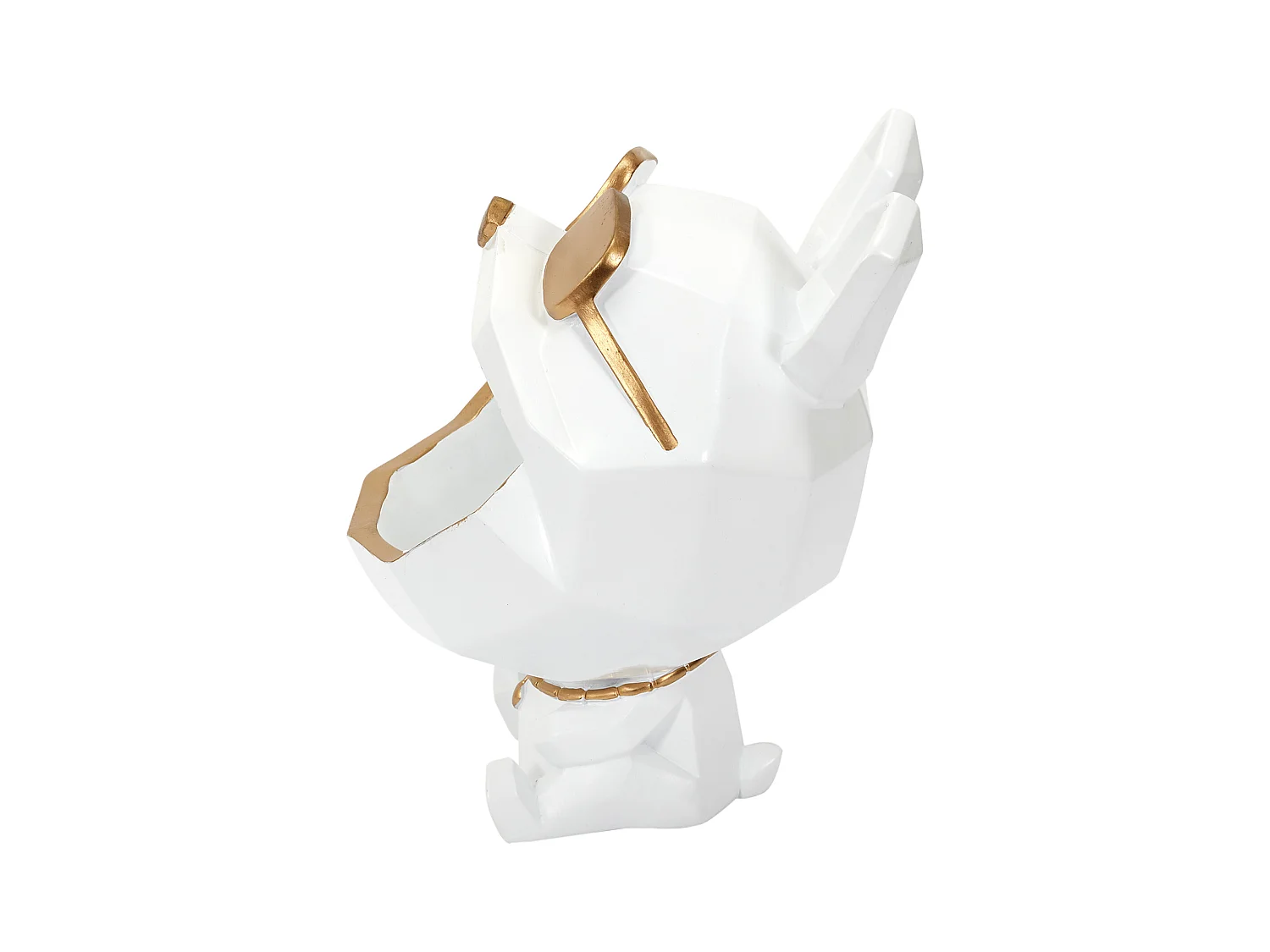 Taschenleerer Hund goldene Origami-Brille