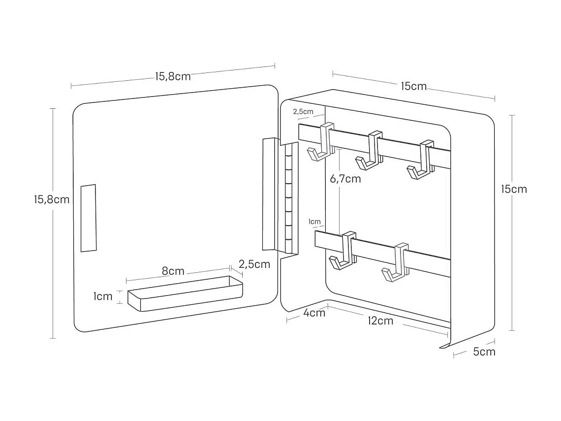 Boîte à clés magnétique Rin key box