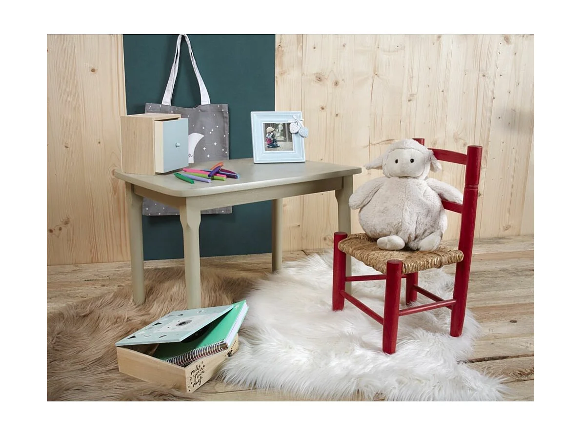 Boite carrée en bois Ours