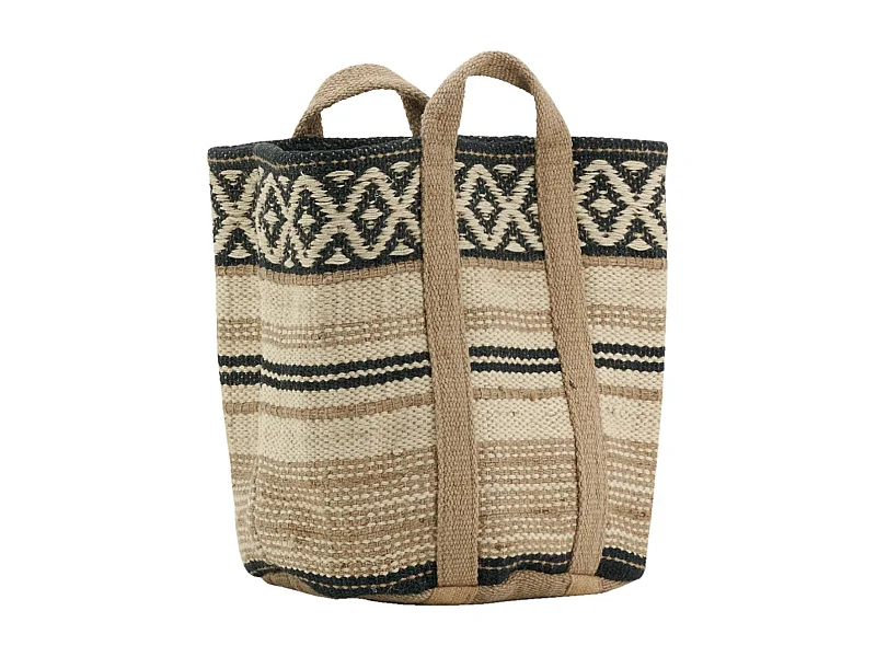 Corbeille en toile de jute épaisse Afriqua
