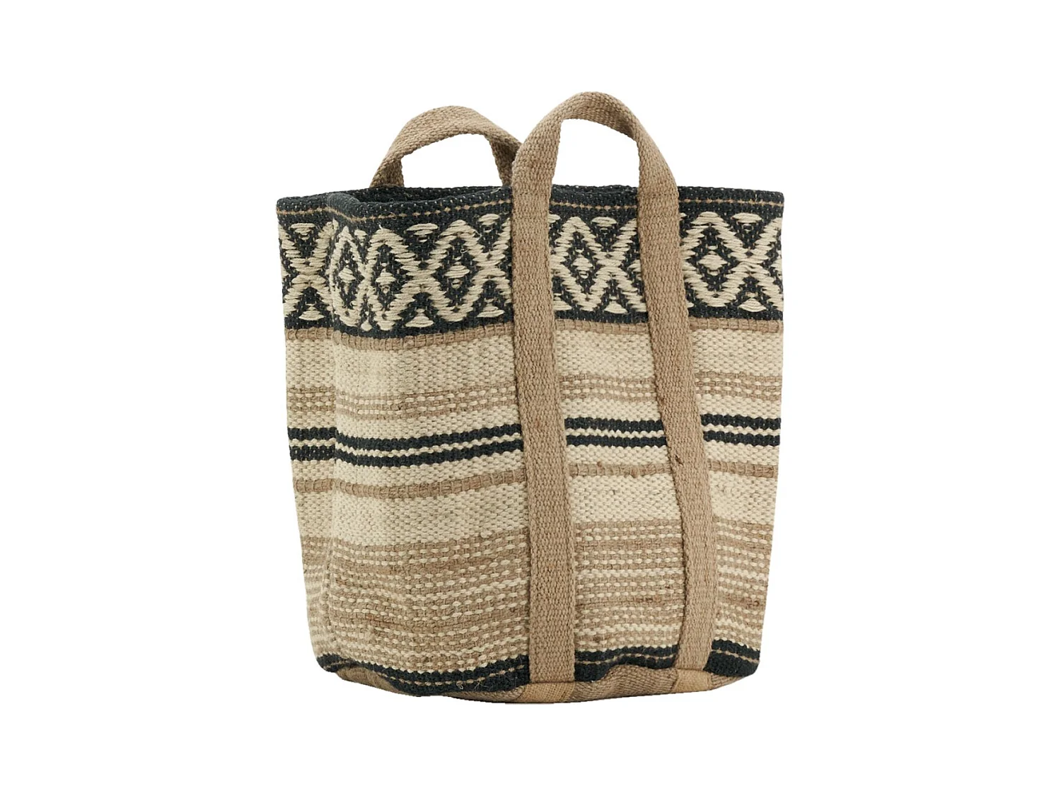 Corbeille en toile de jute épaisse Afriqua