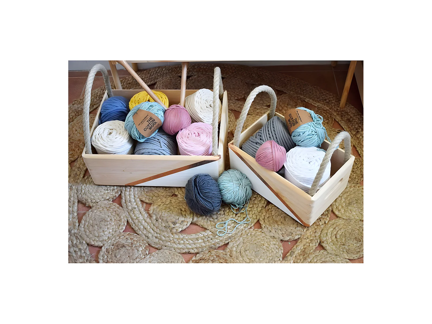 Caisse en bois de rangement 20 x 15 x 9 cm