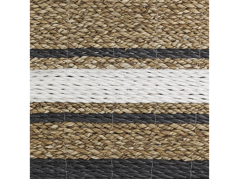 Corbeilles en jonc et raphia naturelles et teintées (Lot de 3)