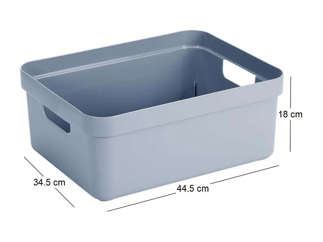 Boite de rangement Sigma home Box 24L Bleu gris