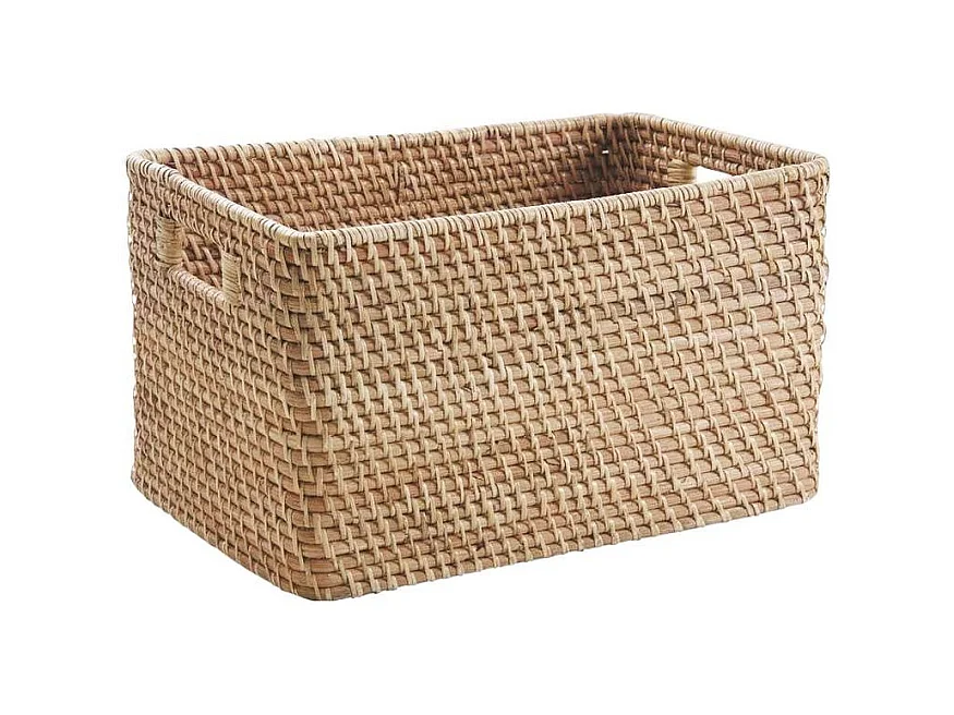 Tiroir de rangement en rotin naturel