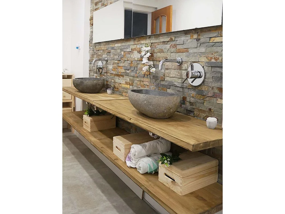 Caja de almacenamiento de pino macizo con tapa Tamaño 1