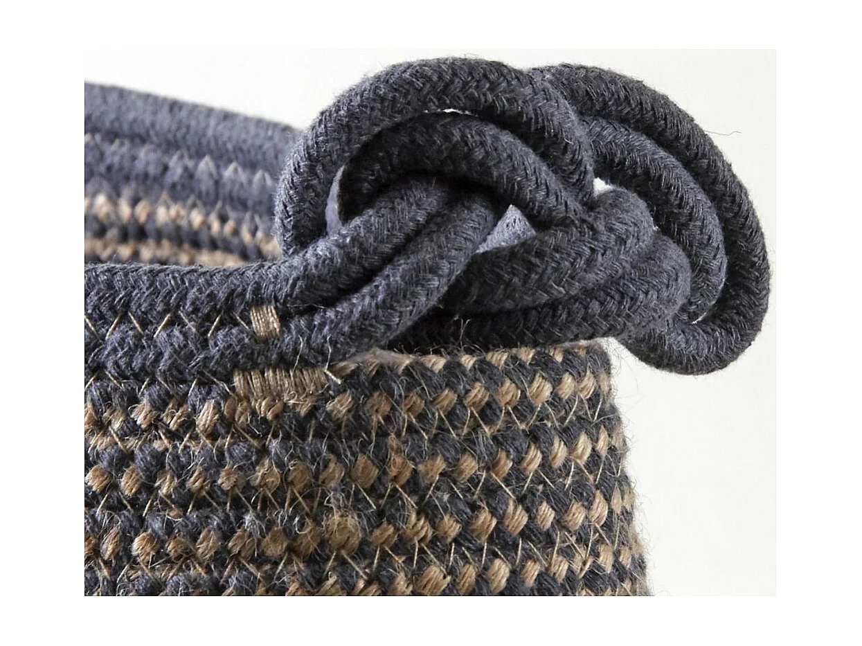 Ordnungskorb aus Jute und Polyester