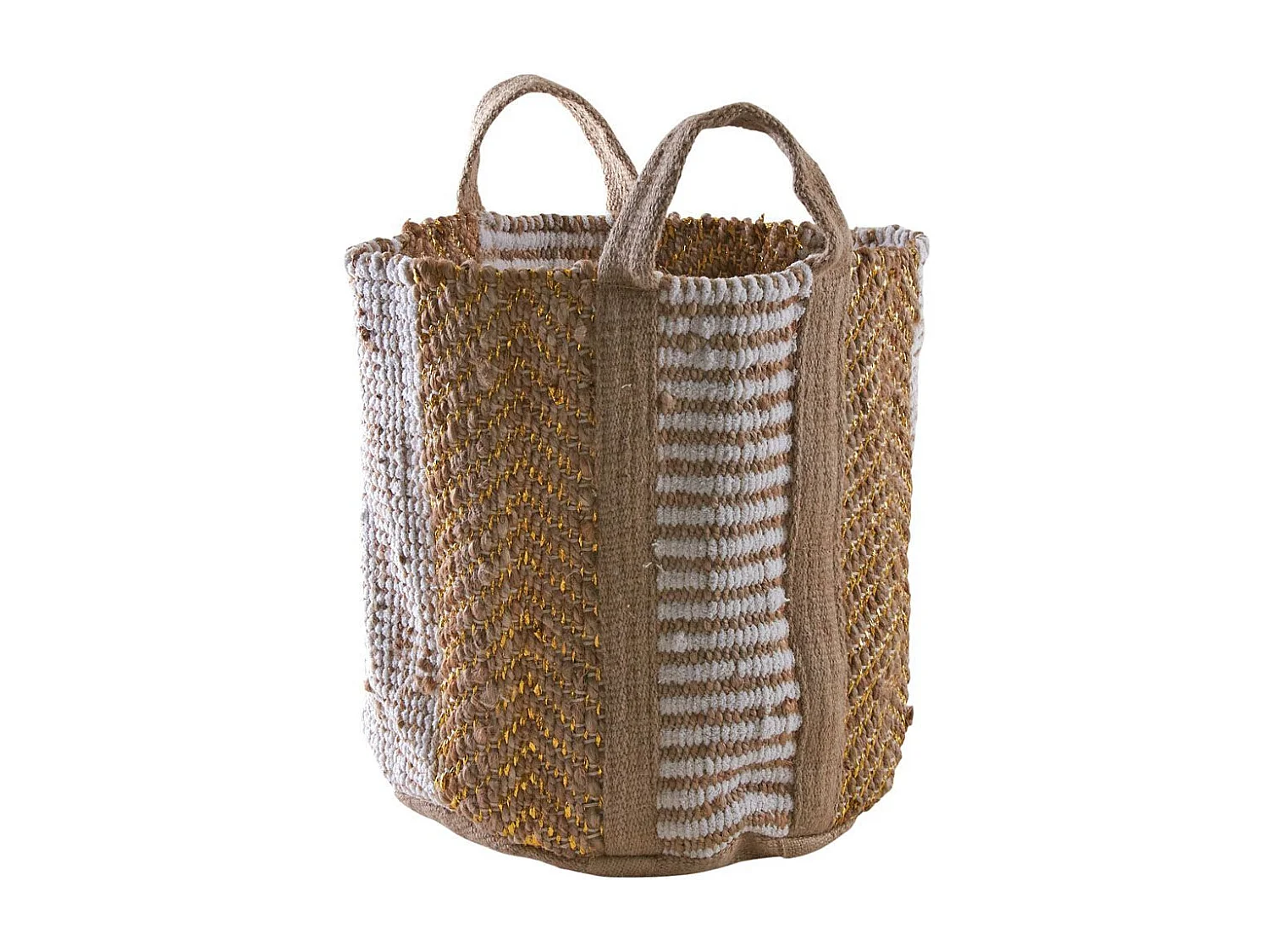 Cesta de almacenamiento de arpillera gruesa