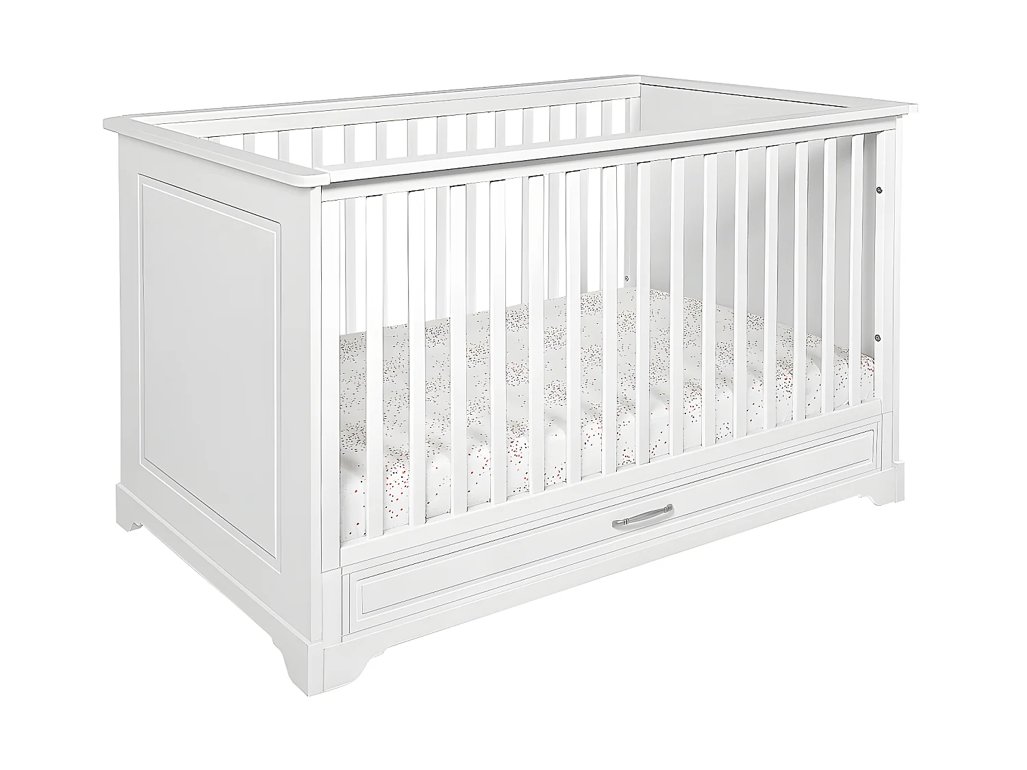 Lit évolutif 70x140 tiroir inclus Melody Blanc