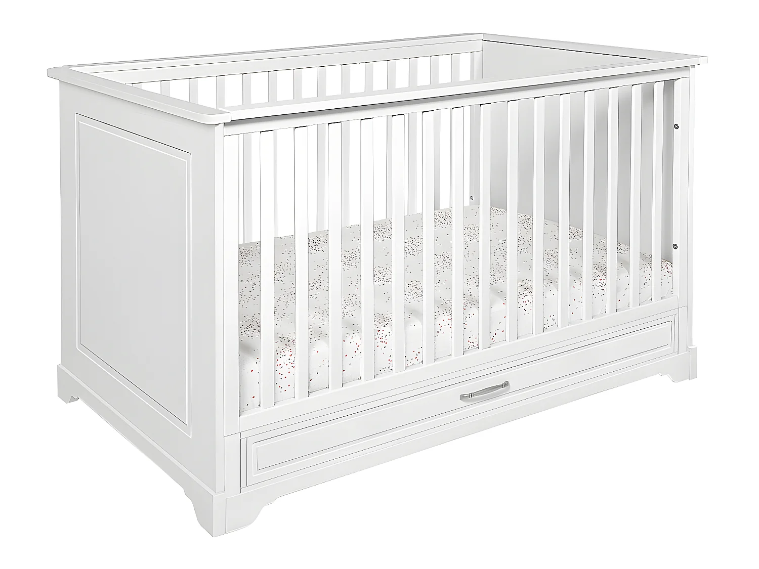 Lit évolutif 70x140 tiroir inclus Melody Blanc