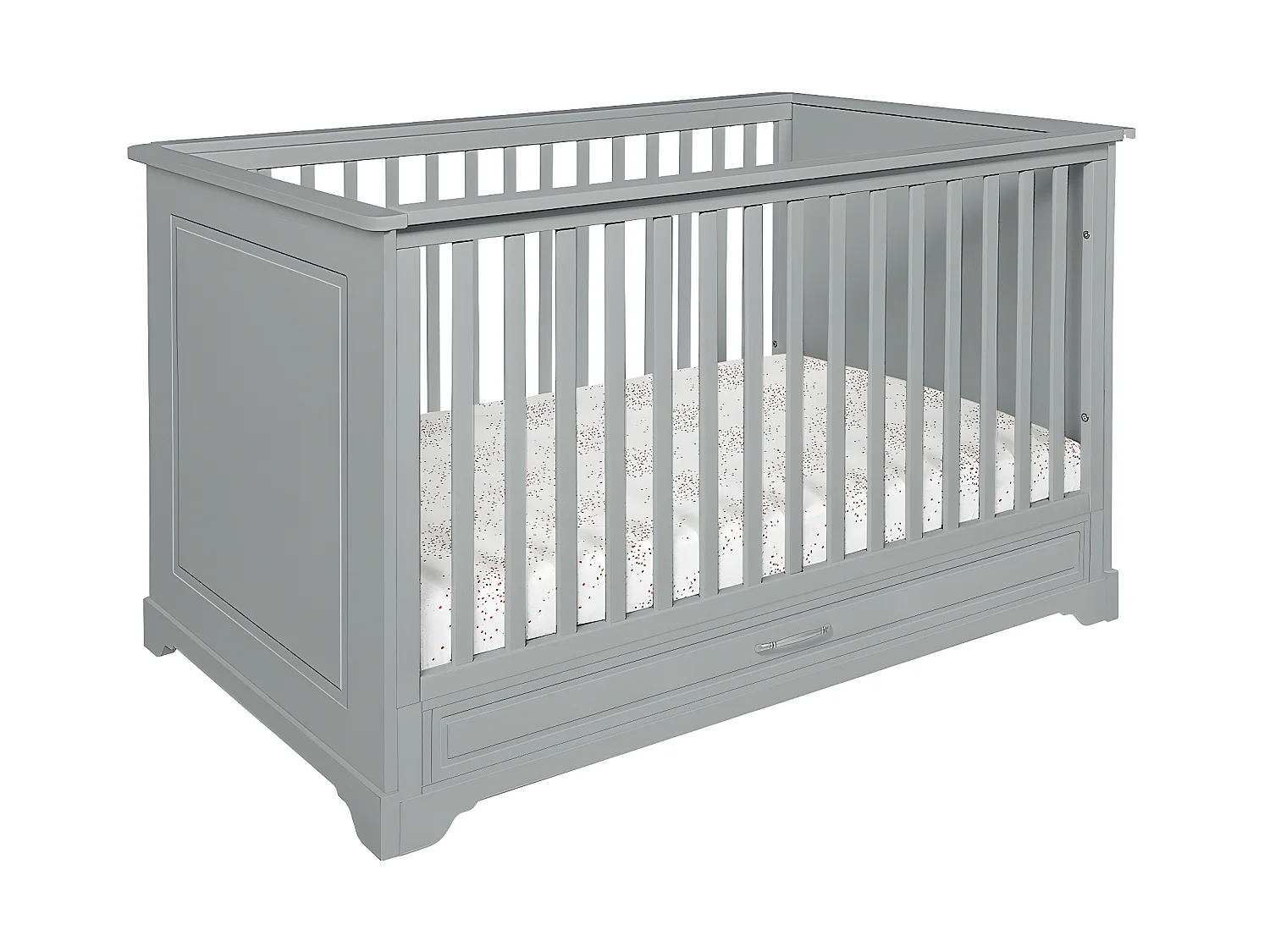 Lit évolutif 70x140 tiroir inclus Melody Gris