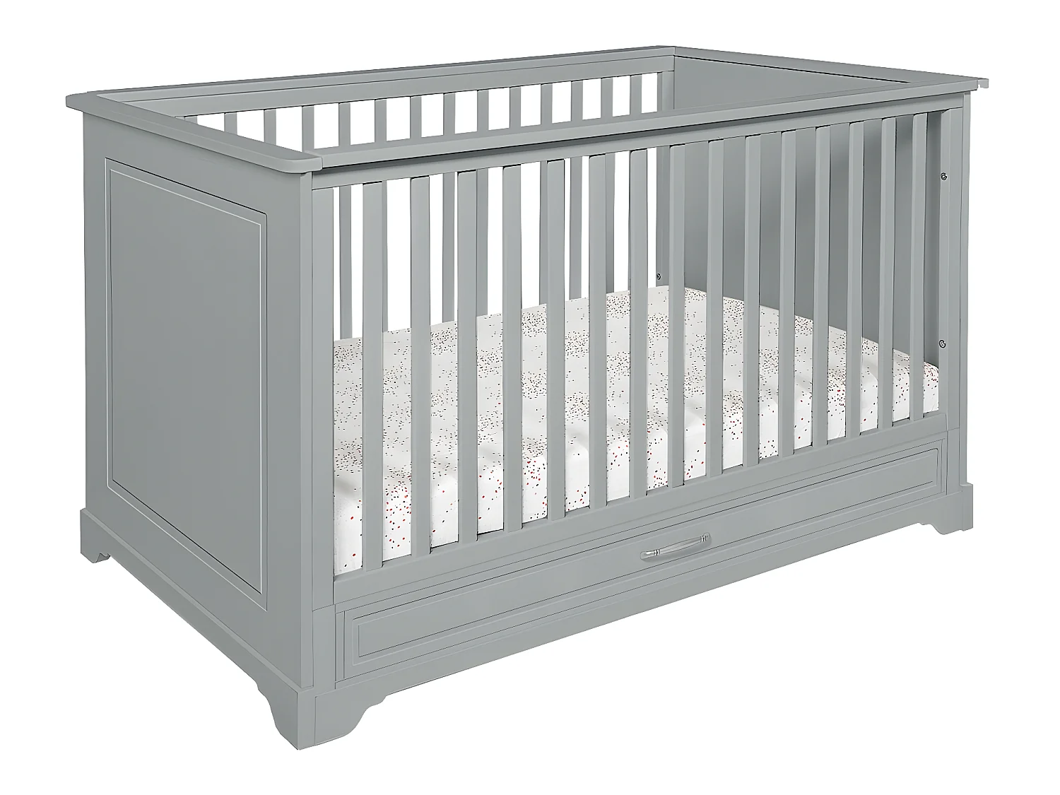 Lit évolutif 70x140 tiroir inclus Melody Gris