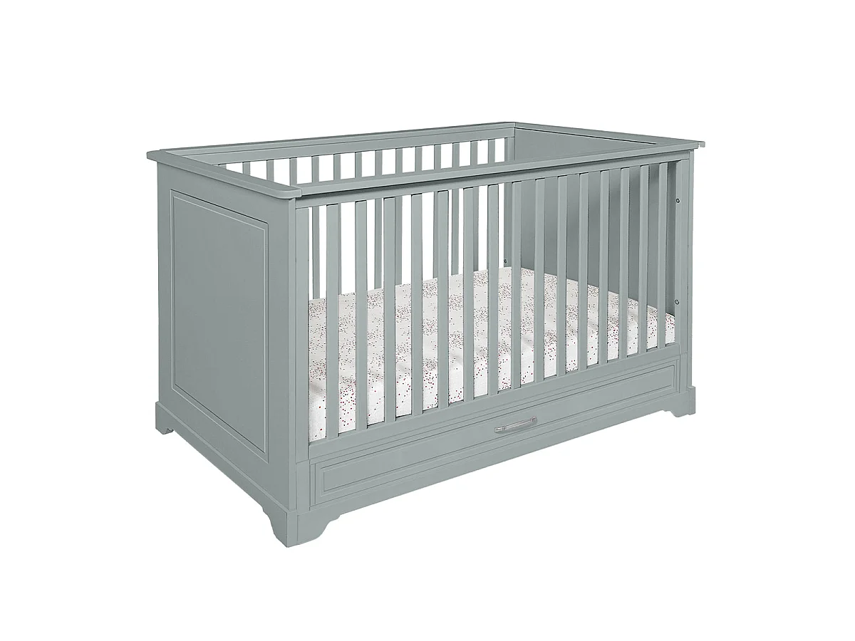 Lit évolutif 70x140 tiroir inclus Novelies Melody Gris