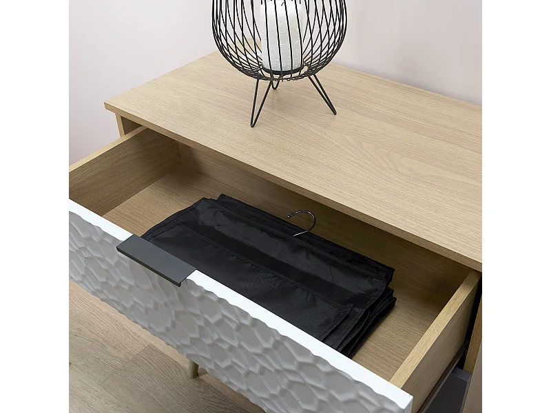 Rangement A Suspendre 6 Sacs A Main 90cm Noir