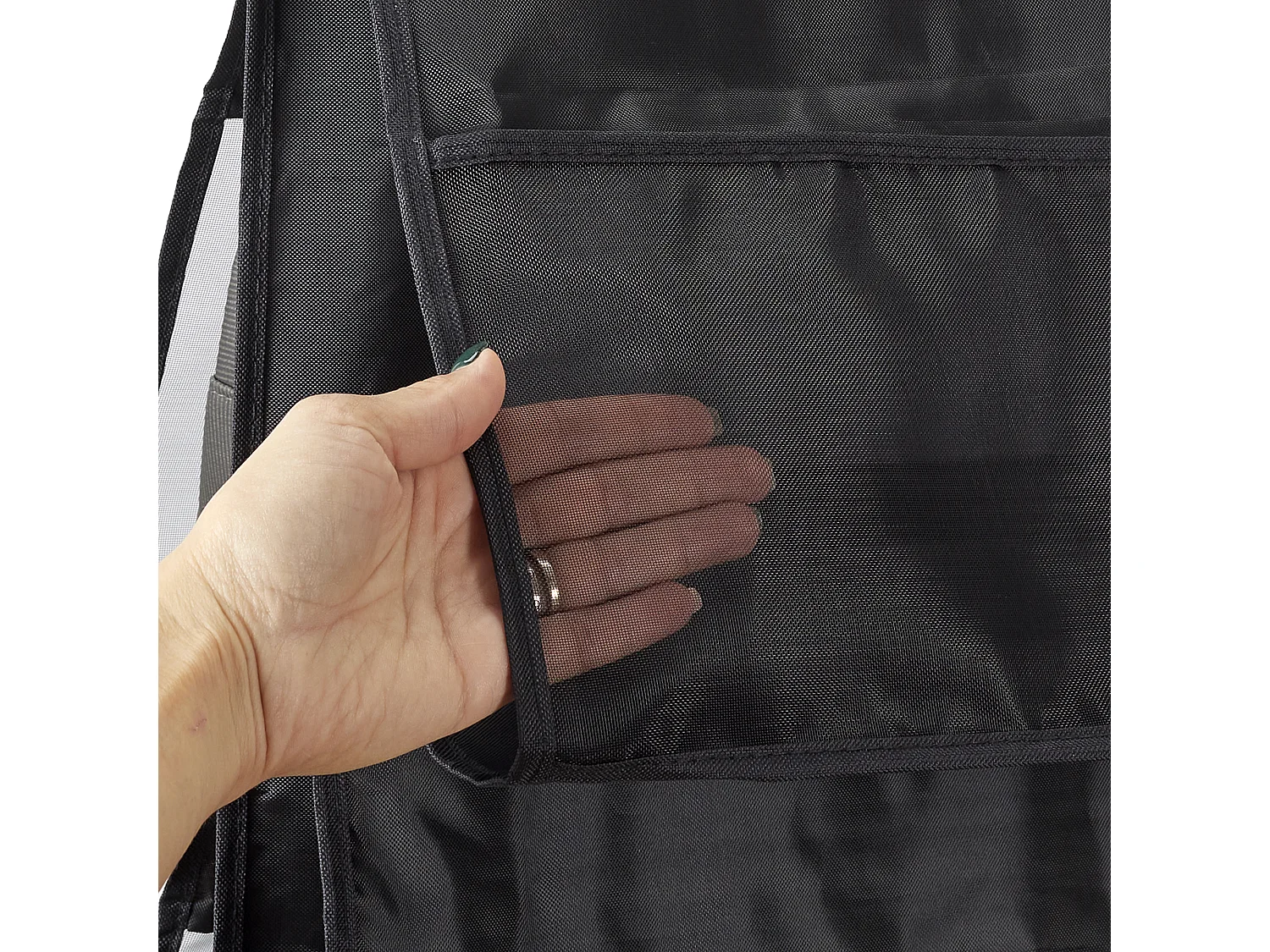 Rangement A Suspendre 6 Sacs A Main 90cm Noir