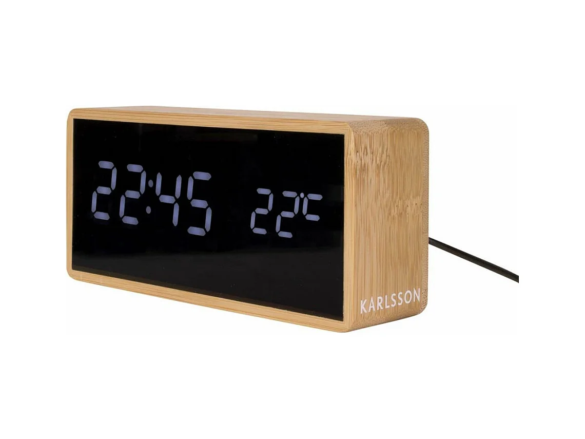 Réveil en bambou Tube