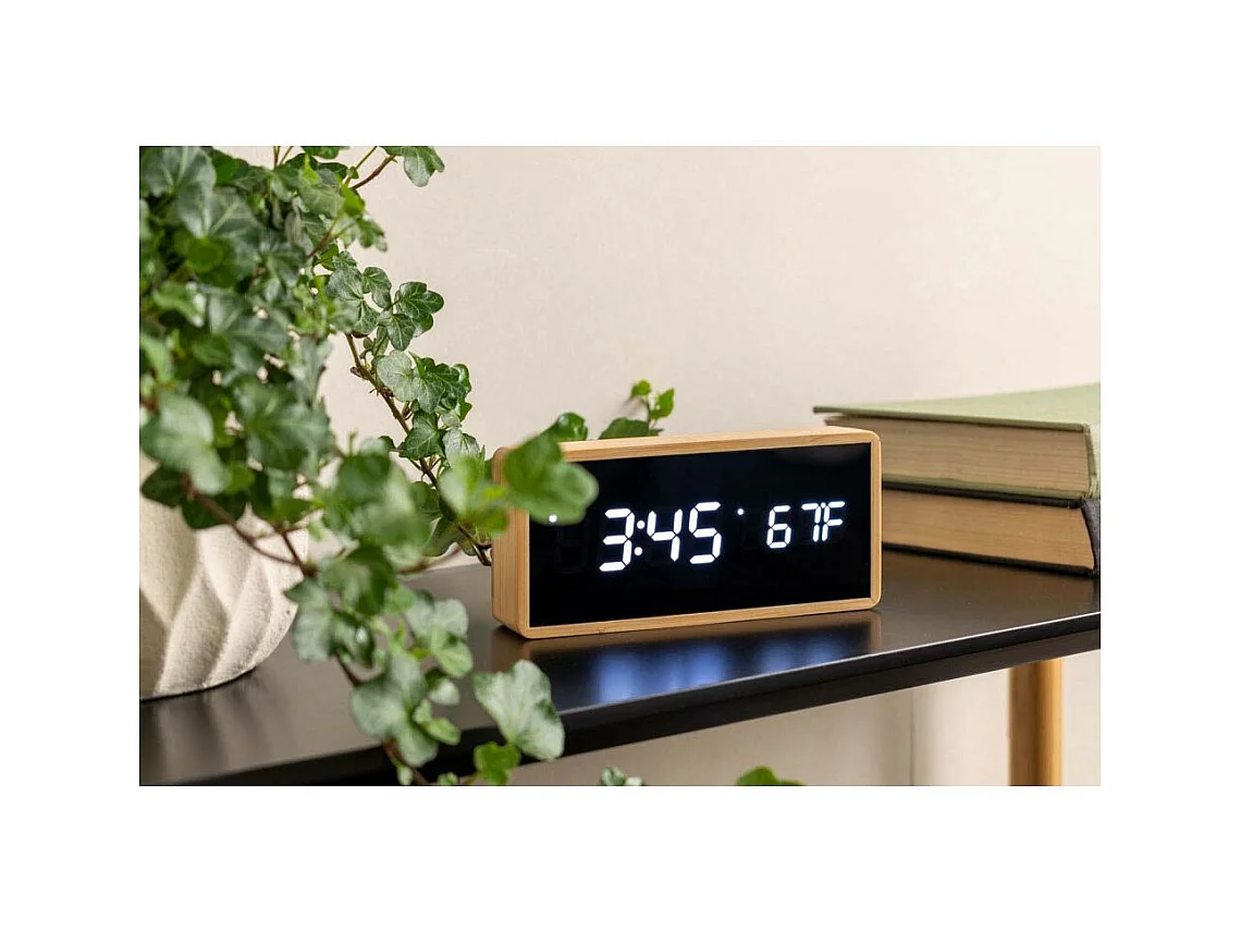 Réveil en bambou Tube