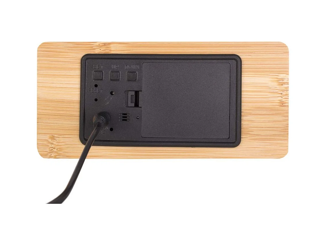 Réveil en bambou Tube