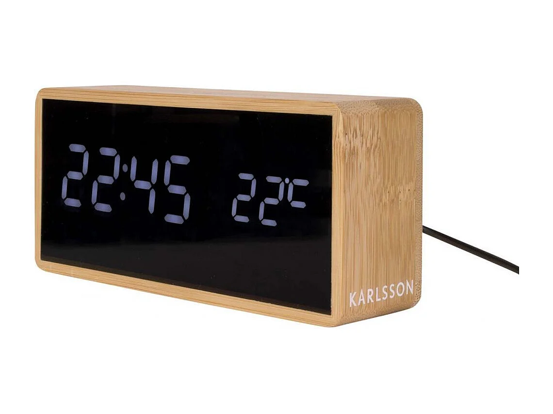 Réveil en bambou Tube