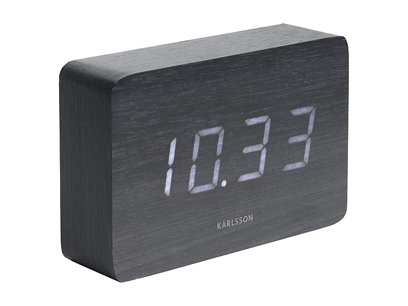 Despertador rectangular de madera Cuadrado