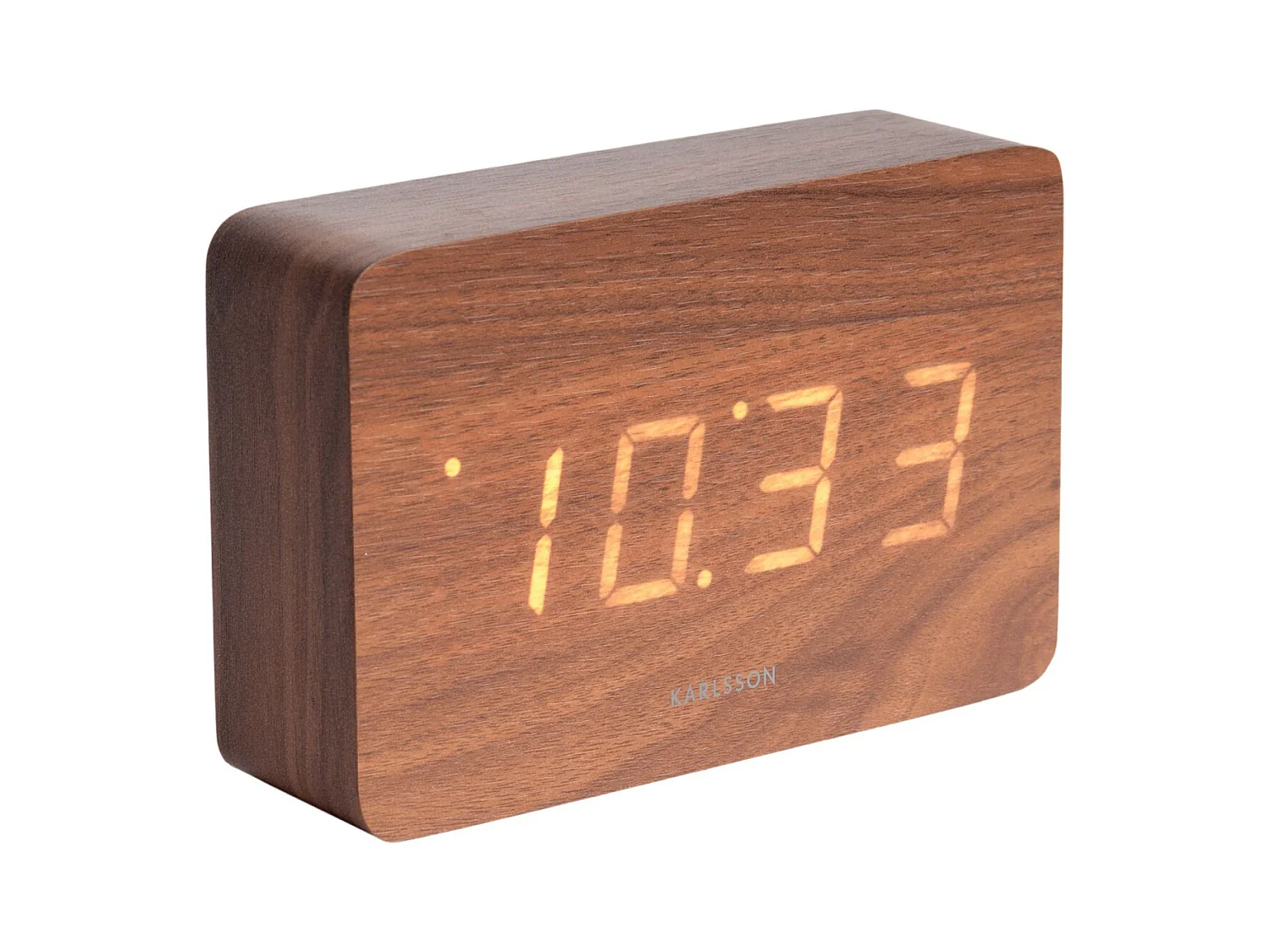 Réveil rectangulaire en bois Square