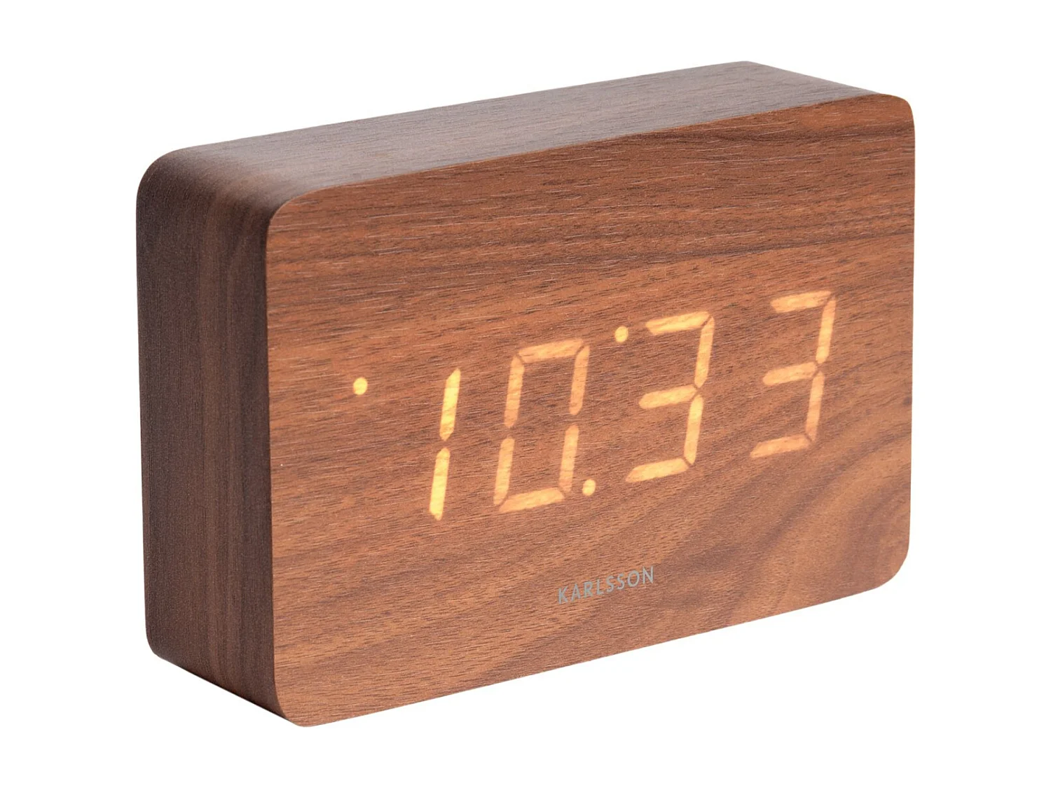 Rechteckiger Wecker aus Holz "Square"