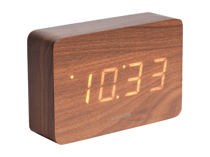 Réveil rectangulaire en bois Square