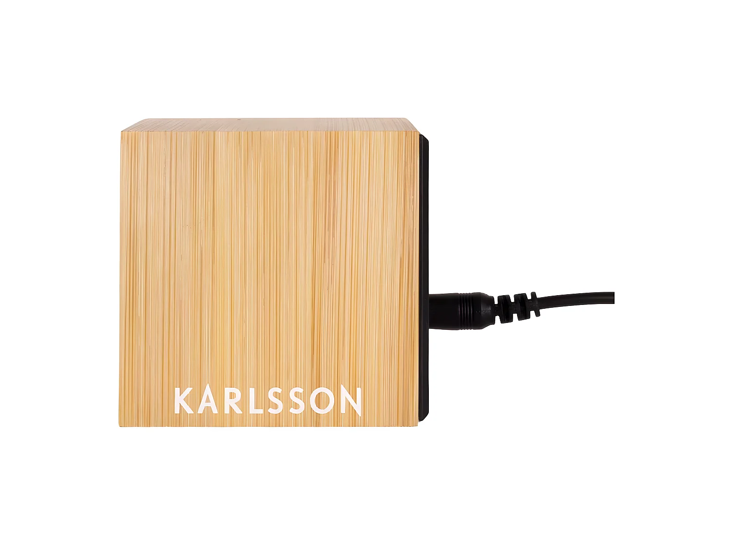 Despertador de bambú Mini cubo