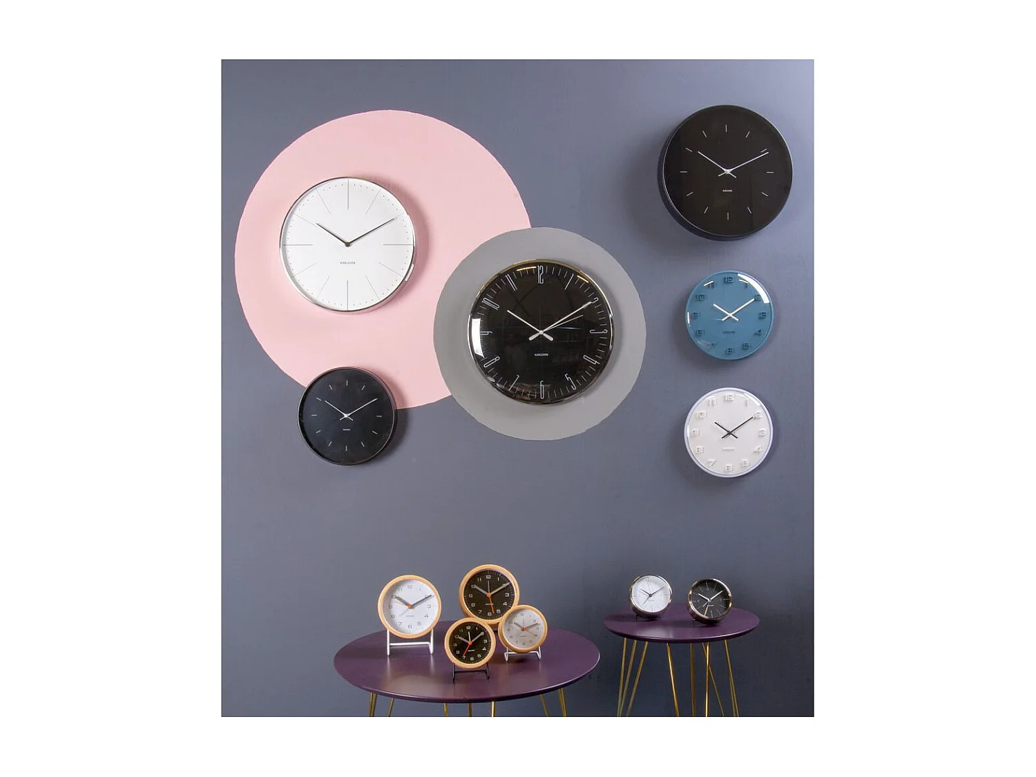 Wecker aus gebürstetem Metall Normann