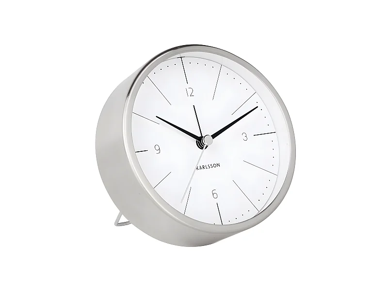 Despertador de metal cepillado Normann