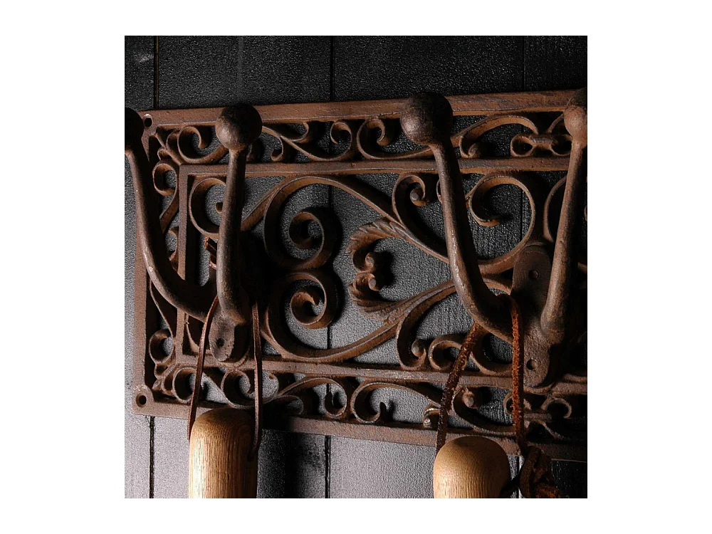 Porte outils jardin Antique en fonte 3 supports