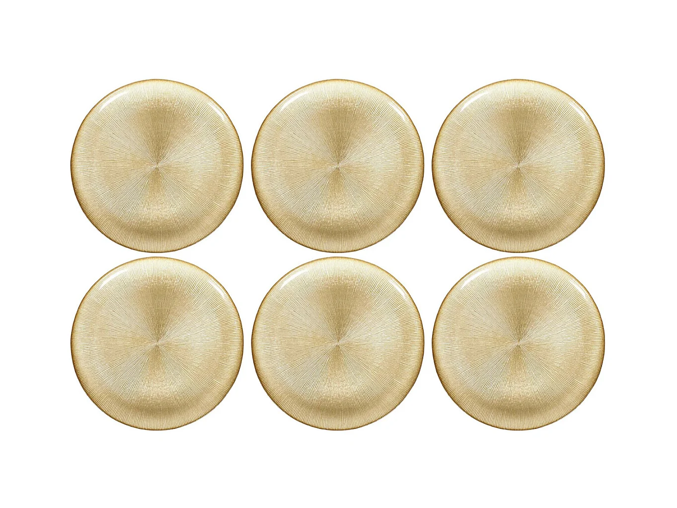 Piatto in vetro Royal (Set di 6) Piatto da pranzo - 27 cm