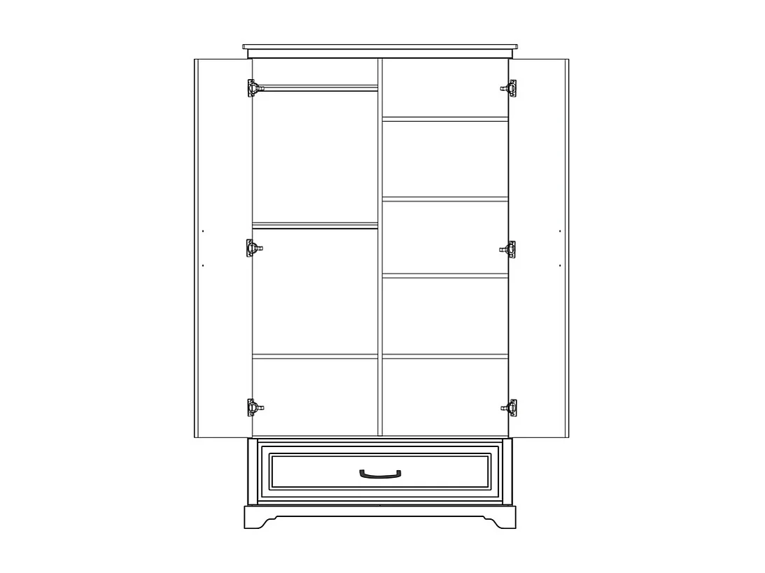 Lit évolutif 70x140 et armoire 2 portes Melody Gris