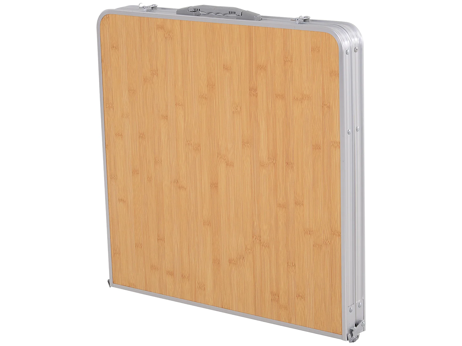 Mesa de camping natural bambú color 153x60x70 cm Outsunny