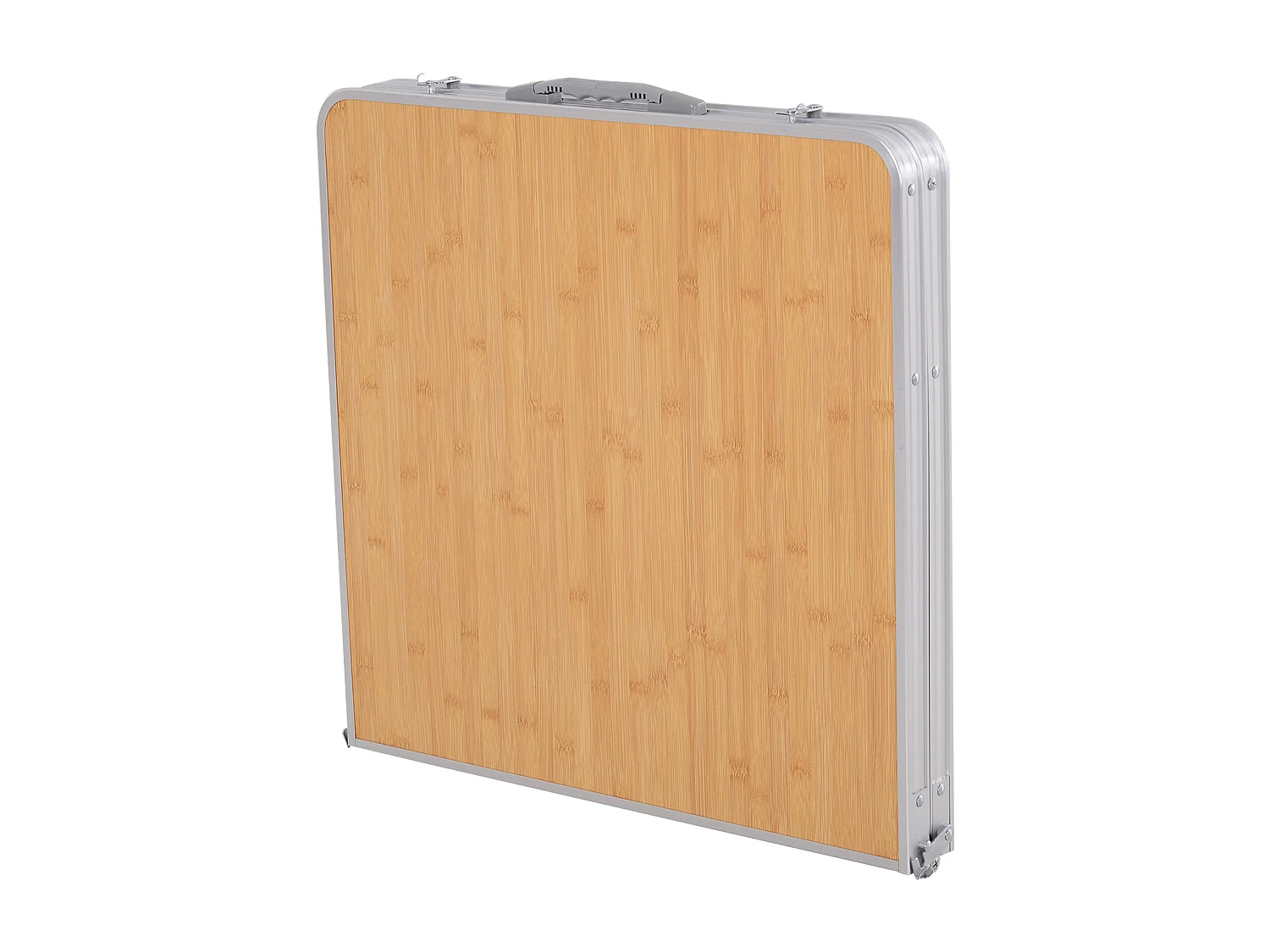 Mesa de camping natural bambú color 153x60x70 cm Outsunny