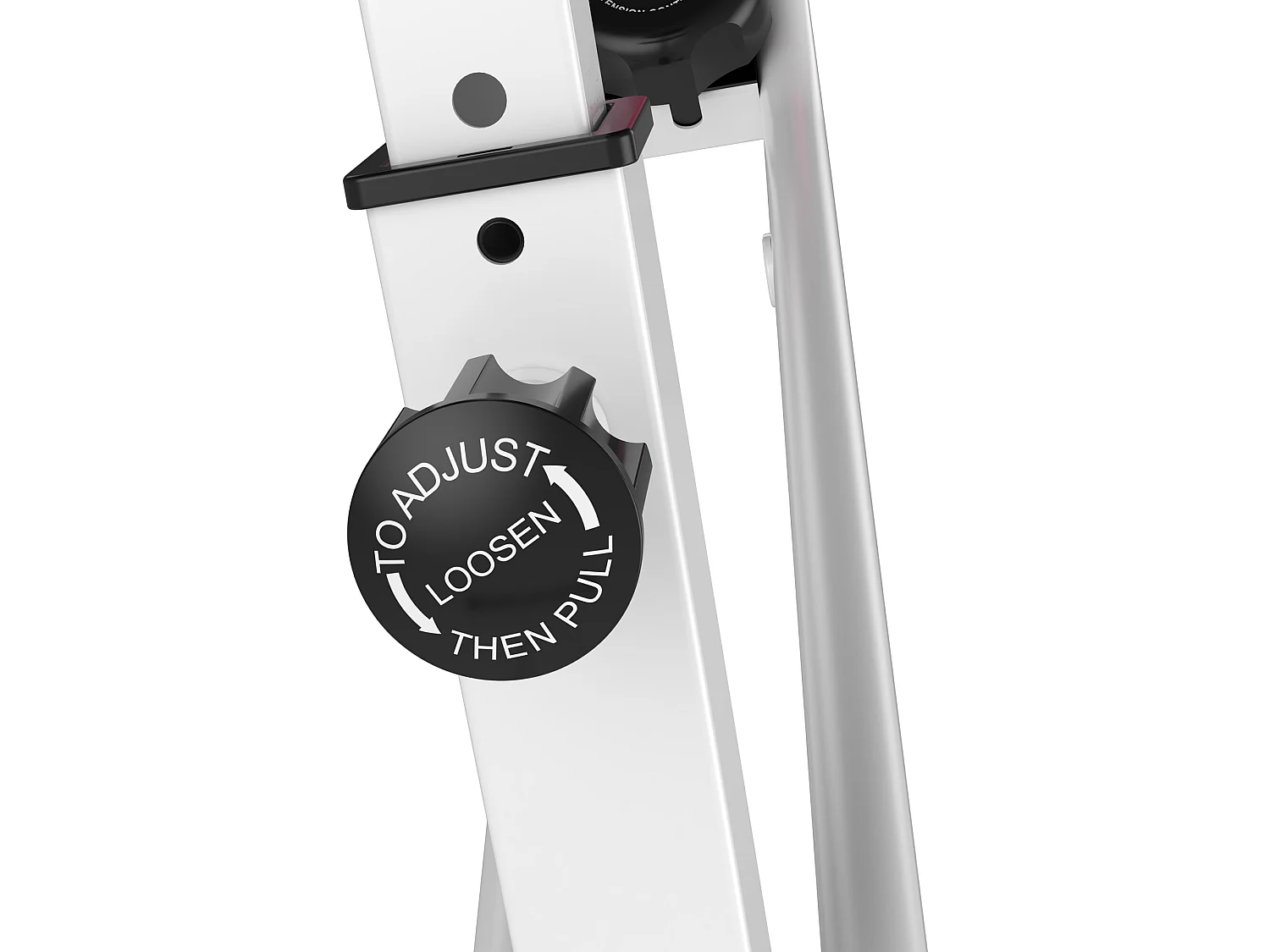 Bicicleta para ejercicios de forma x rosa y blanco 43x97x109 cm HOMCOM