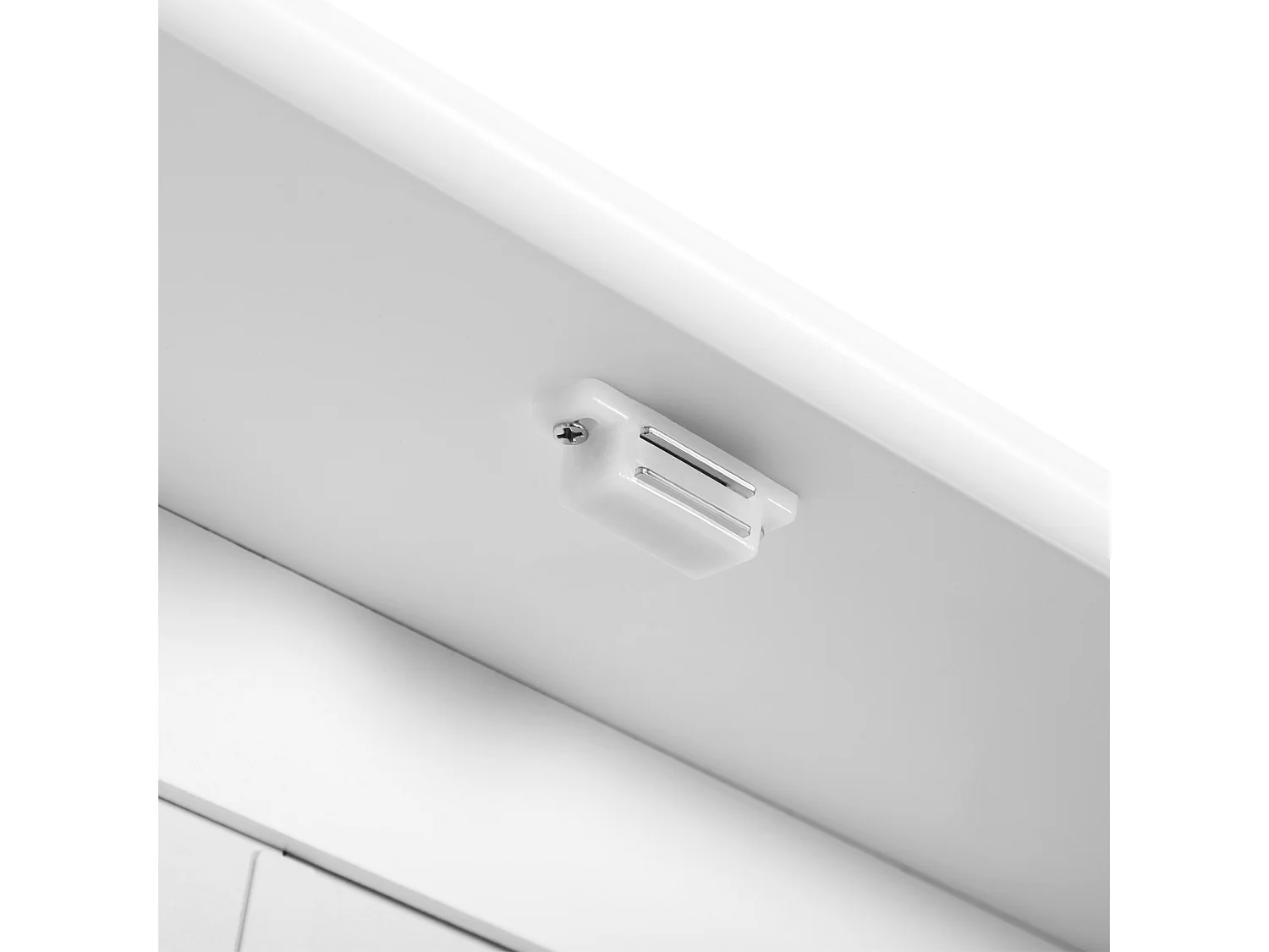 Armario de baño con espejo de pared blanco 56x13x58cm kleankin