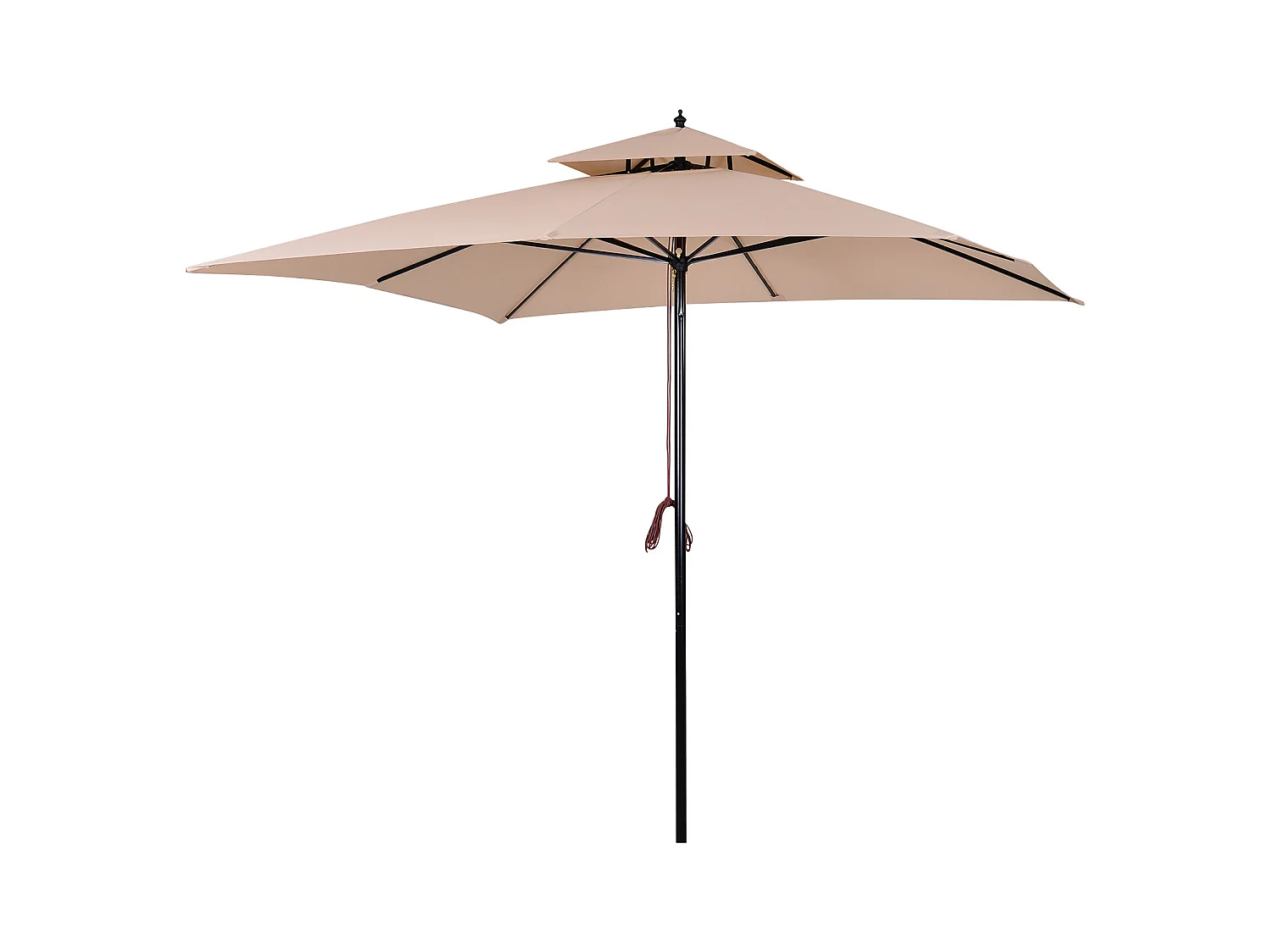 Parasol de jardín beige 300x300x297cm Outsunny