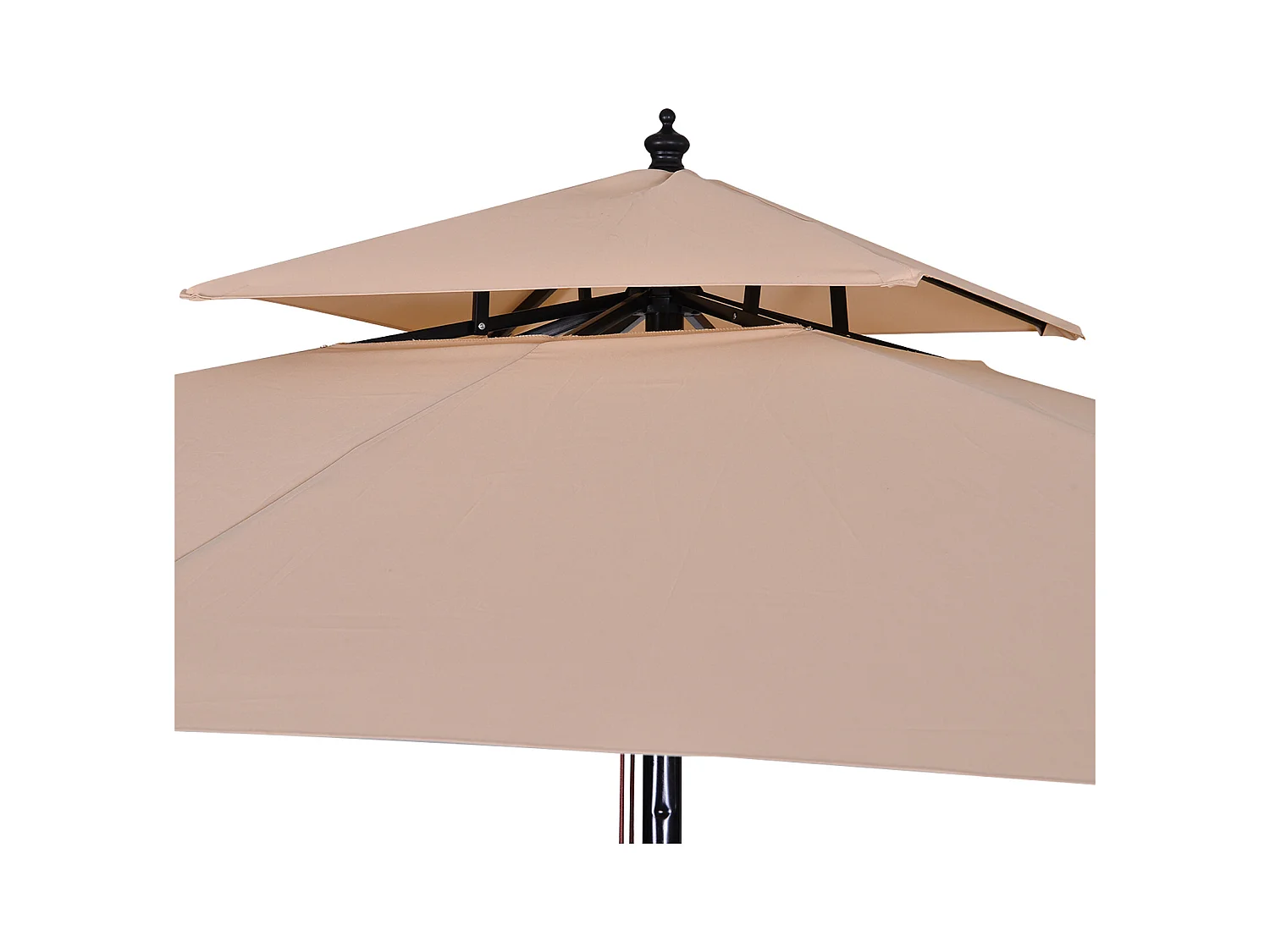 Parasol de jardín beige 300x300x297cm Outsunny
