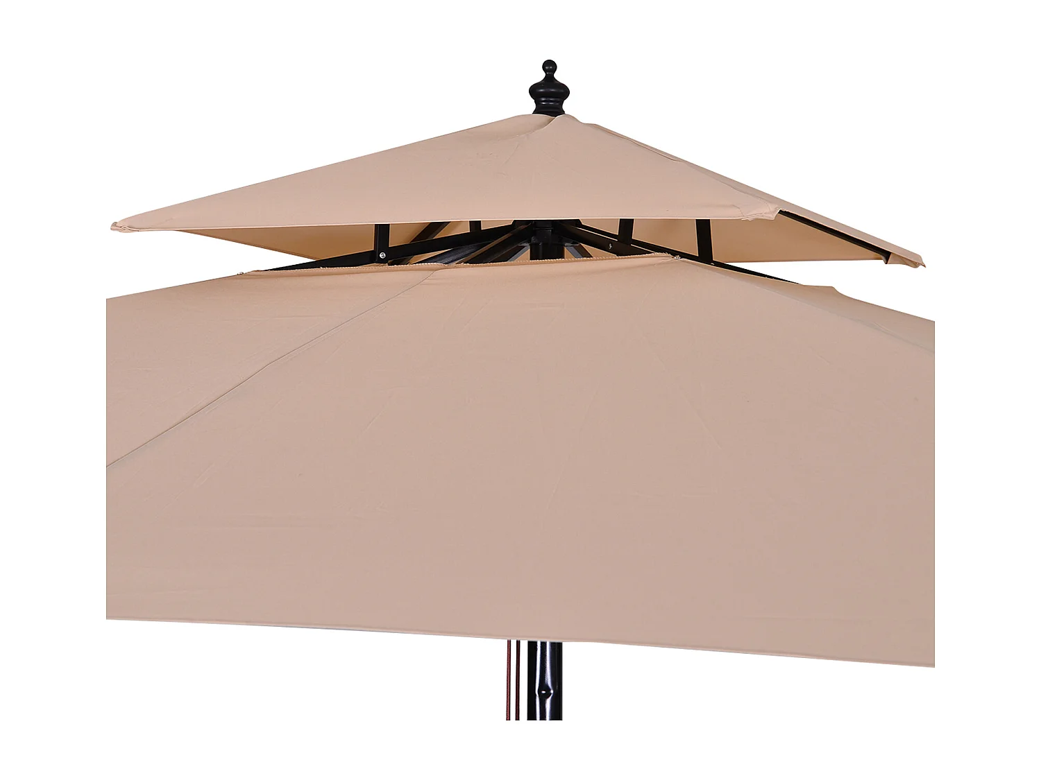 Parasol de jardín beige 300x300x297cm Outsunny