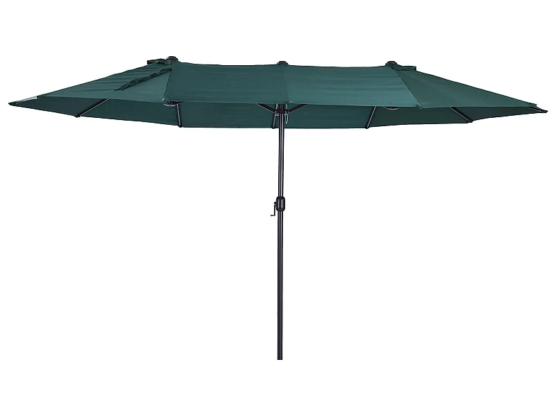 Sombrilla doble verde 460x270x240 cm Outsunny