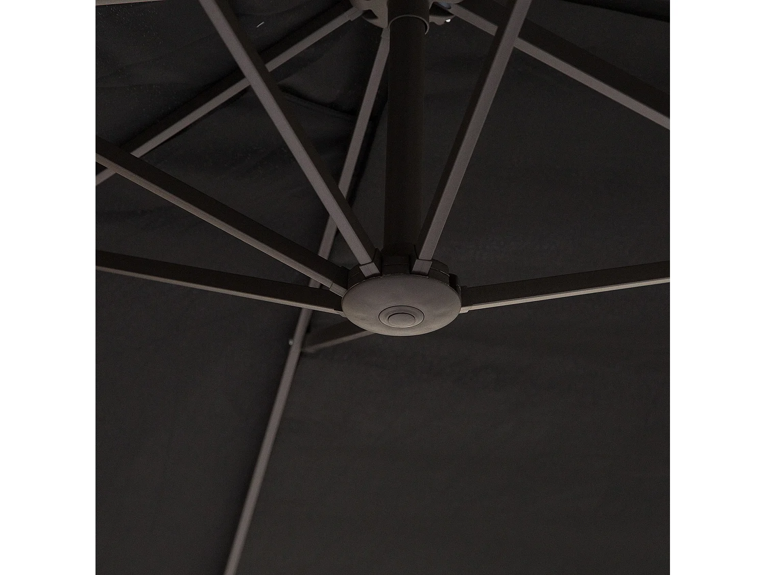 Sombrilla negro 460x270x240 cm Outsunny