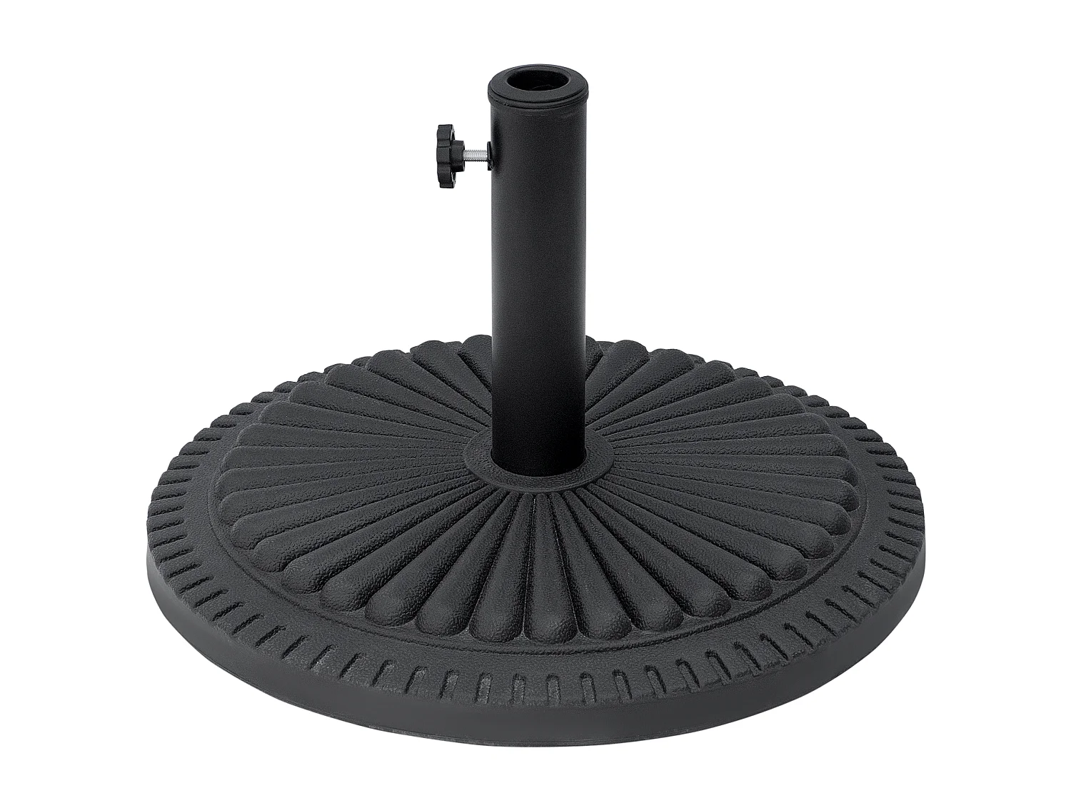 Base para sombrilla de jardín negro ø49x32 cm Outsunny