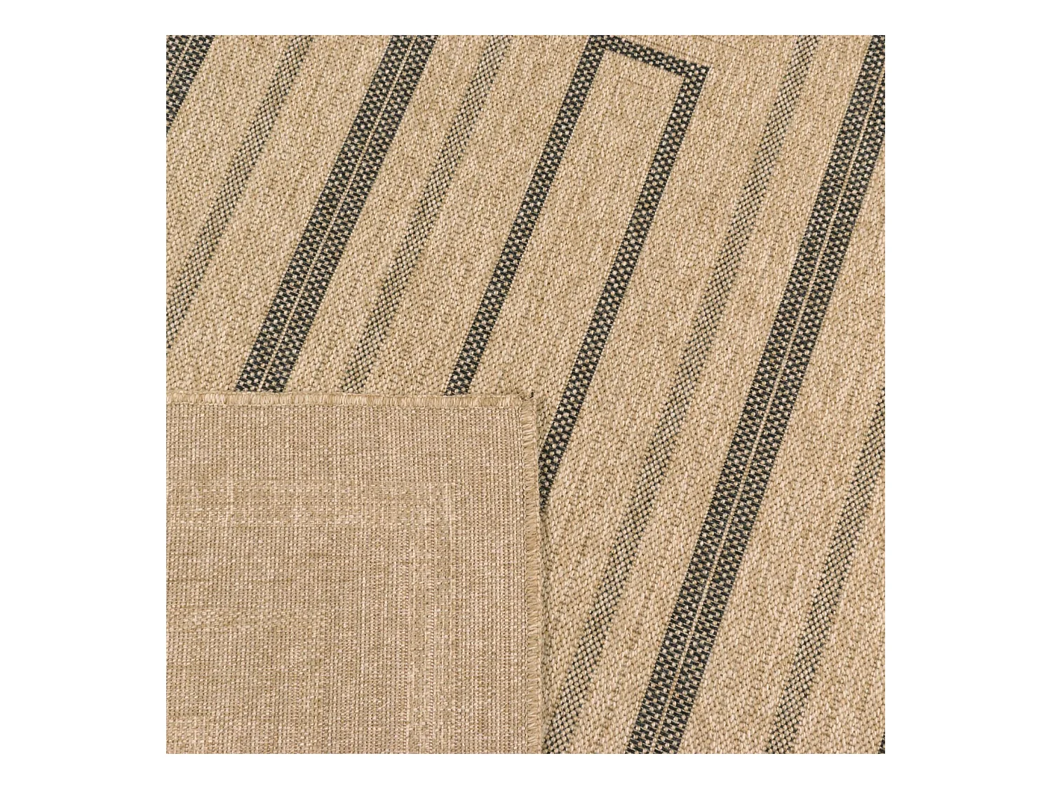 Tapis extérieur - 80x150cm - naturel - 100% polypropylène résistant aux UV - 1400 gr/m² - NOUR
