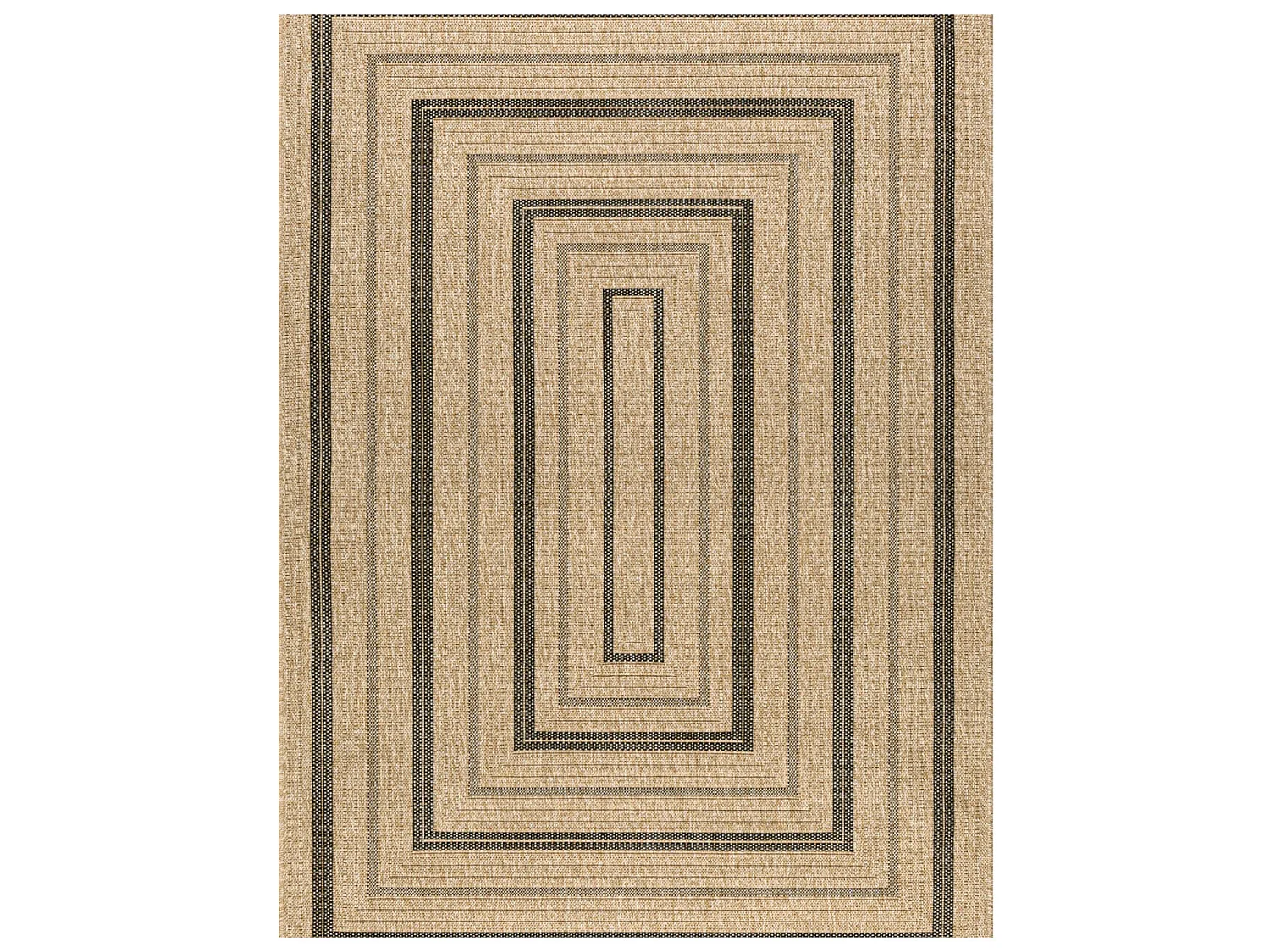 Tapis extérieur - 80x150cm - naturel - 100% polypropylène résistant aux UV - 1400 gr/m² - NOUR