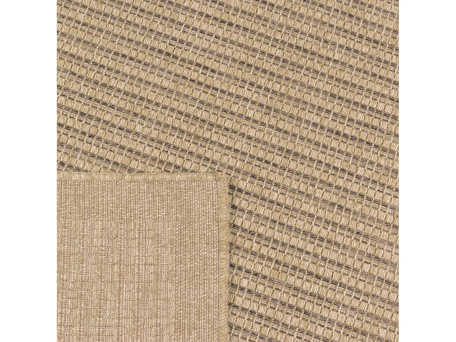 Tapis extérieur - 80x150cm - naturel - 100% polypropylène résistant aux UV - 1400 gr/m² - KAFÉ