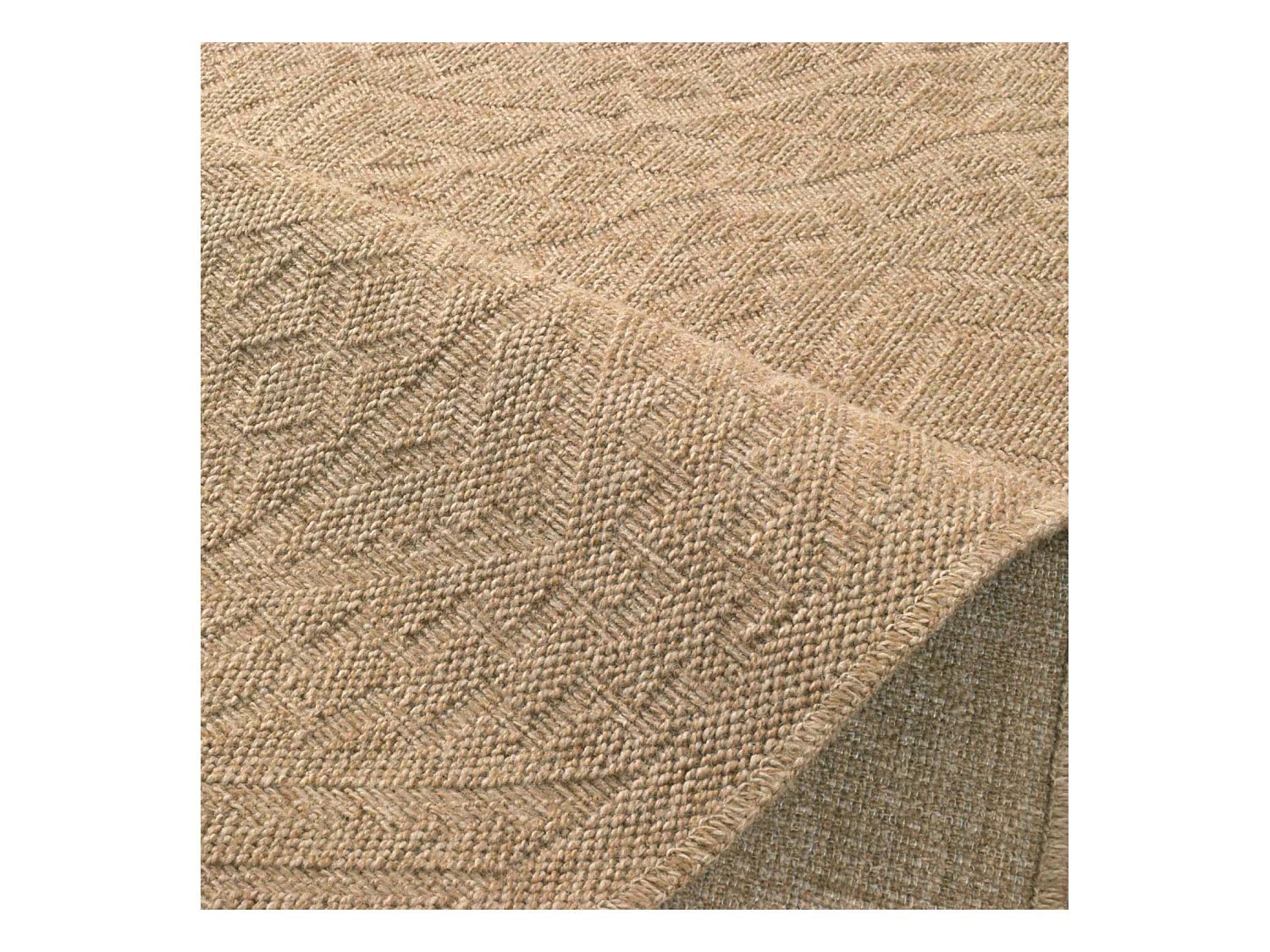 Tapis extérieur - 160x230cm - naturel - 100% polypropylène résistant aux UV - 1400 gr/m² - LUANA