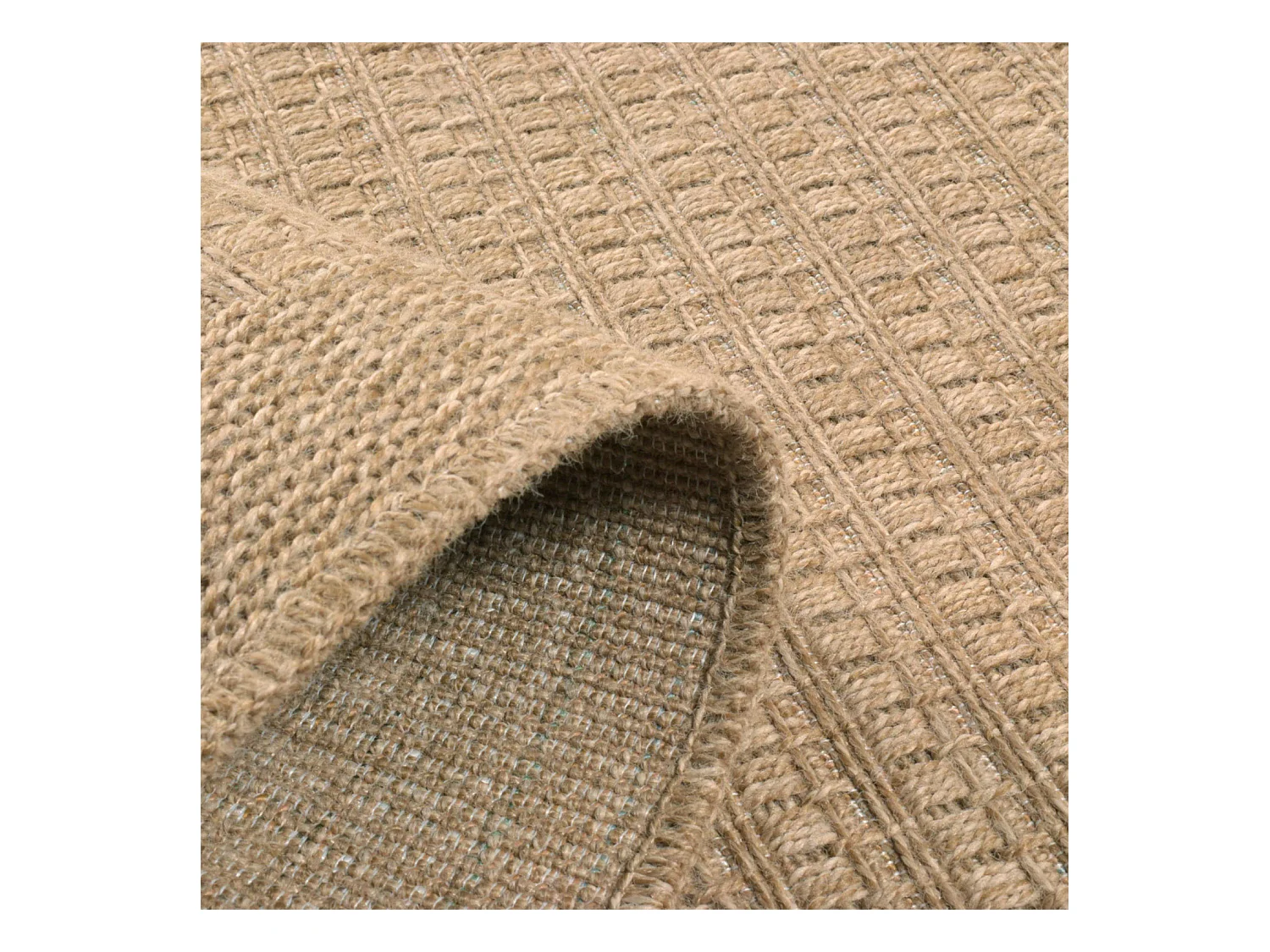 Tapis extérieur - 160x230cm - naturel - 100% polypropylène résistant aux UV - 1400 gr/m² - EDEN