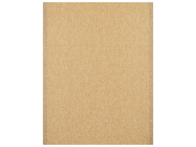 Tapis extérieur - 120x170cm - naturel - 100% polypropylène résistant aux UV - 1400 gr/m² - SLEÏA