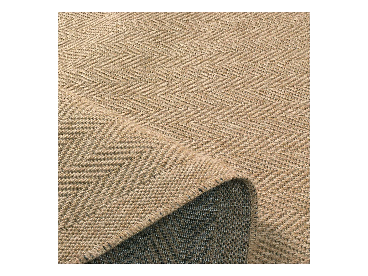 Tapis extérieur - 160x230cm - naturel - 100% polypropylène résistant aux UV - 1400 gr/m² - LYS